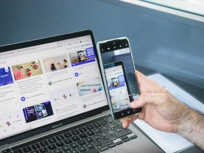 Photo Laptop and smartphone